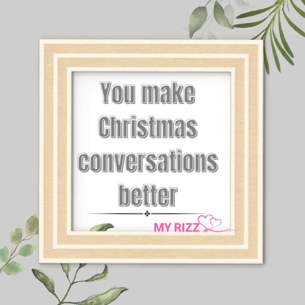 christmas rizz lines