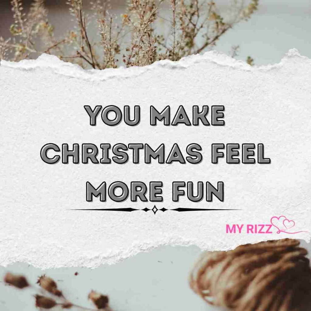 christmas rizz lines