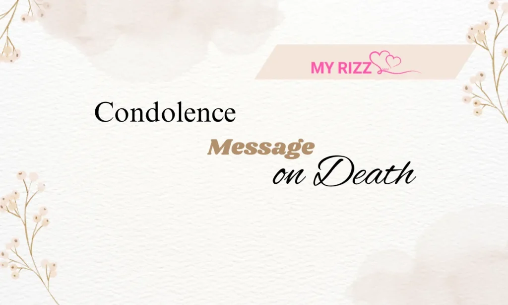 Condolence Message on Death