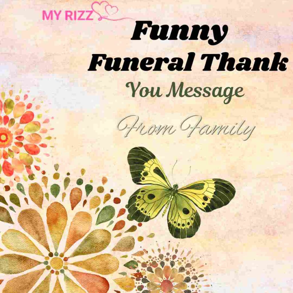 Funeral Thank You Message From Family