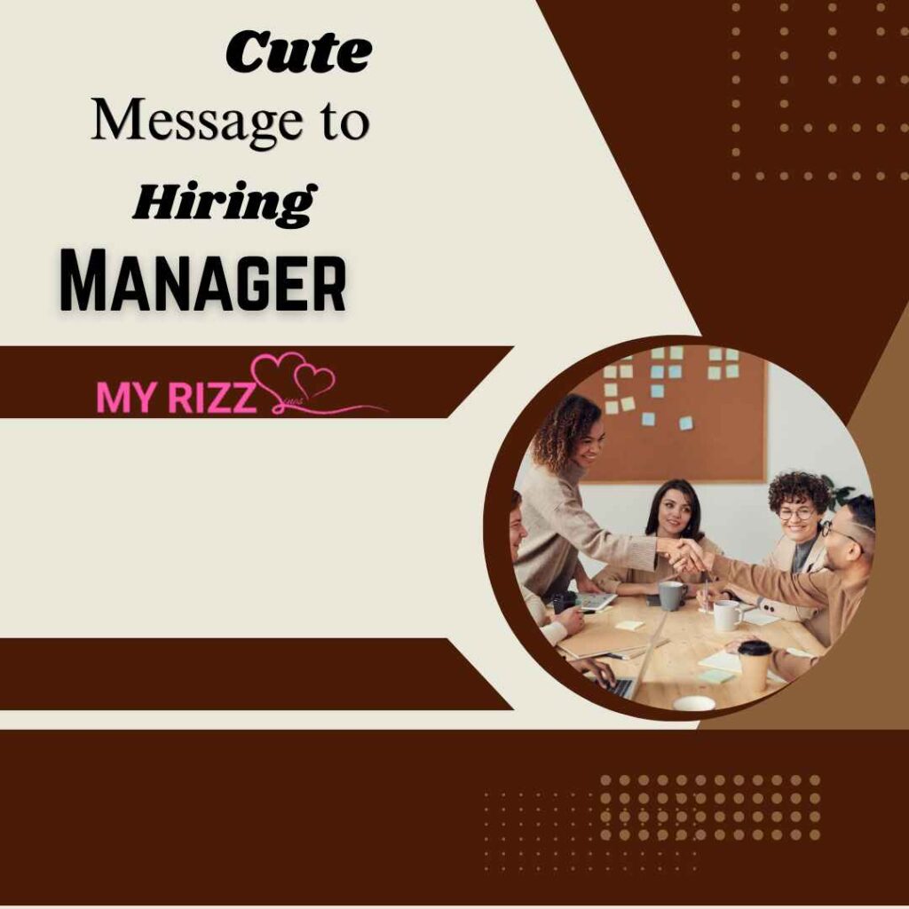 Message to Hiring Manager