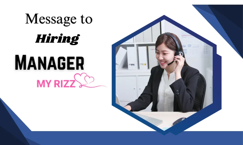 Message to Hiring Manager