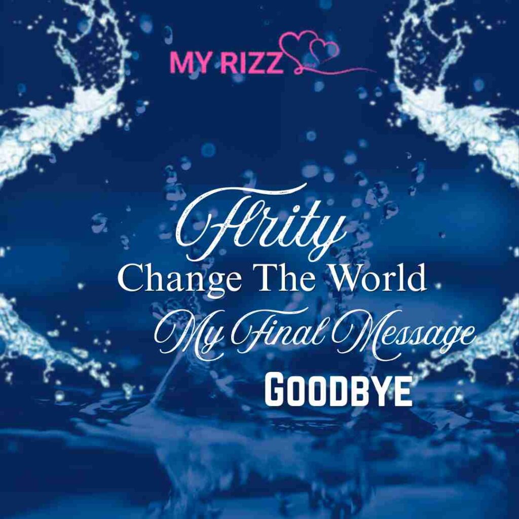 Change The World My Final Message Goodbye