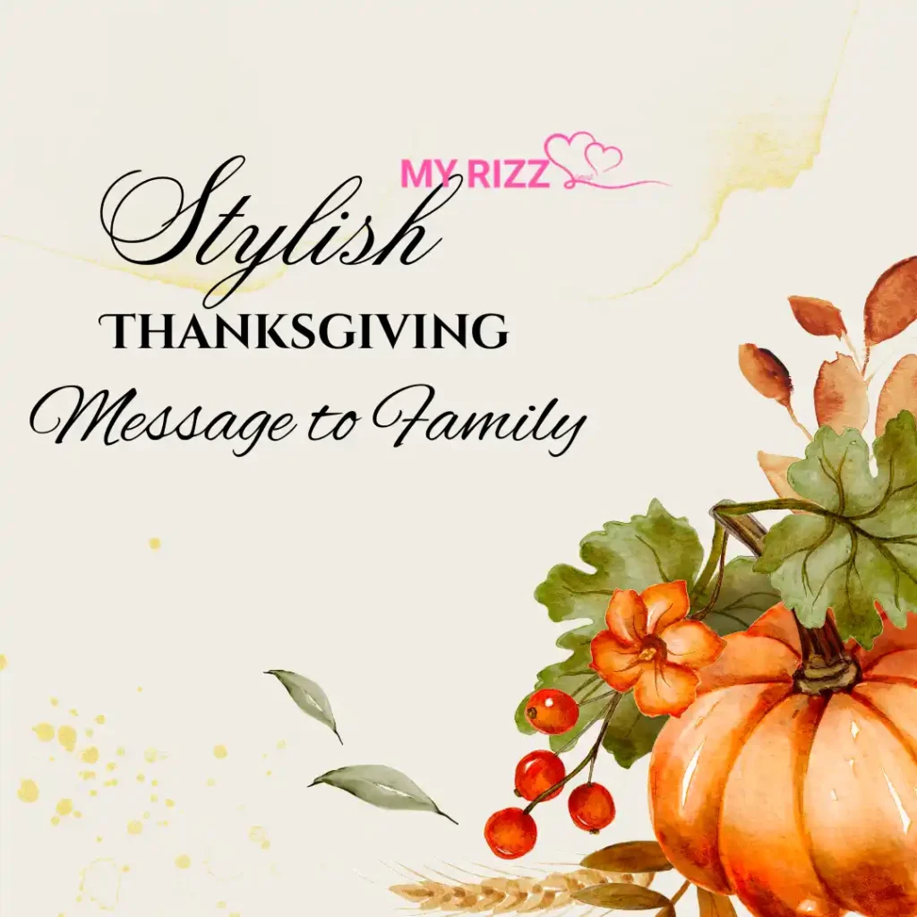 Thanksgiving Message to Family