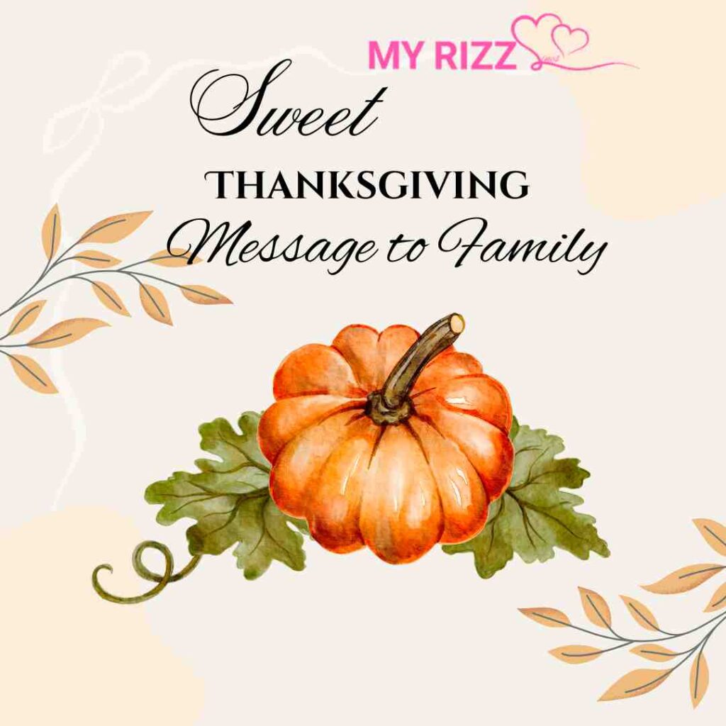 Thanksgiving Message to Family
